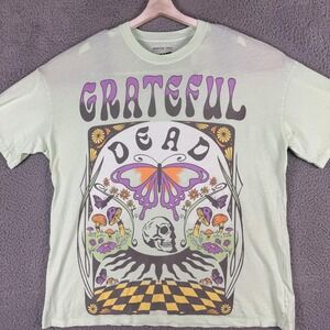 Grateful Dead Shirt Mens Large XL Butterfly Skull Band Graphic‎ American Eagle